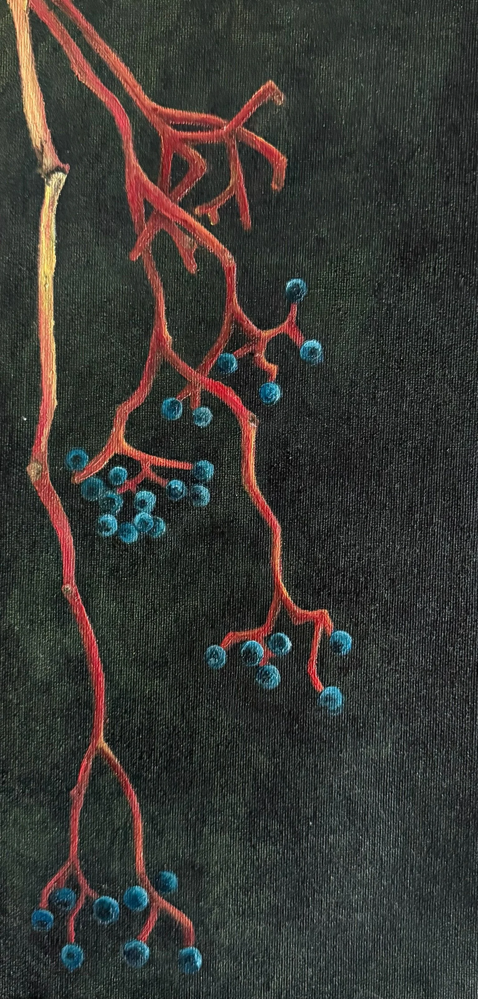 "Vines" Oil on Canvas 8"x14"