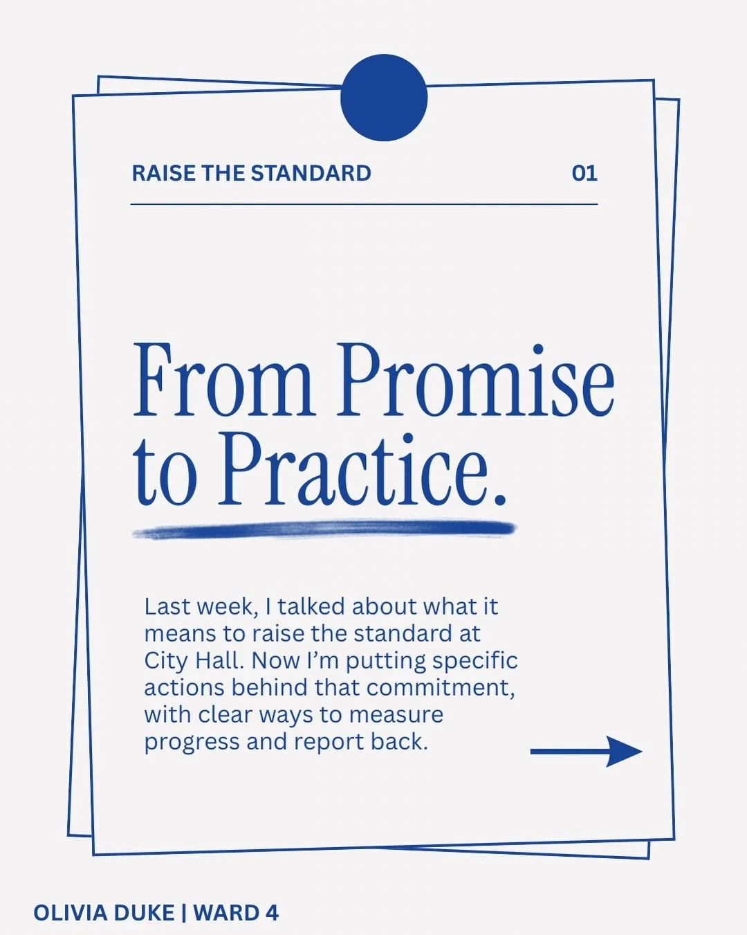 Last week, I introduced Raise the Standard and the framework behind it.

Now comes the next part: putting specific actions behind each commitment.

I&rsquo;m not interested in simply continuing the way things have always been done. I&rsquo;m proposin