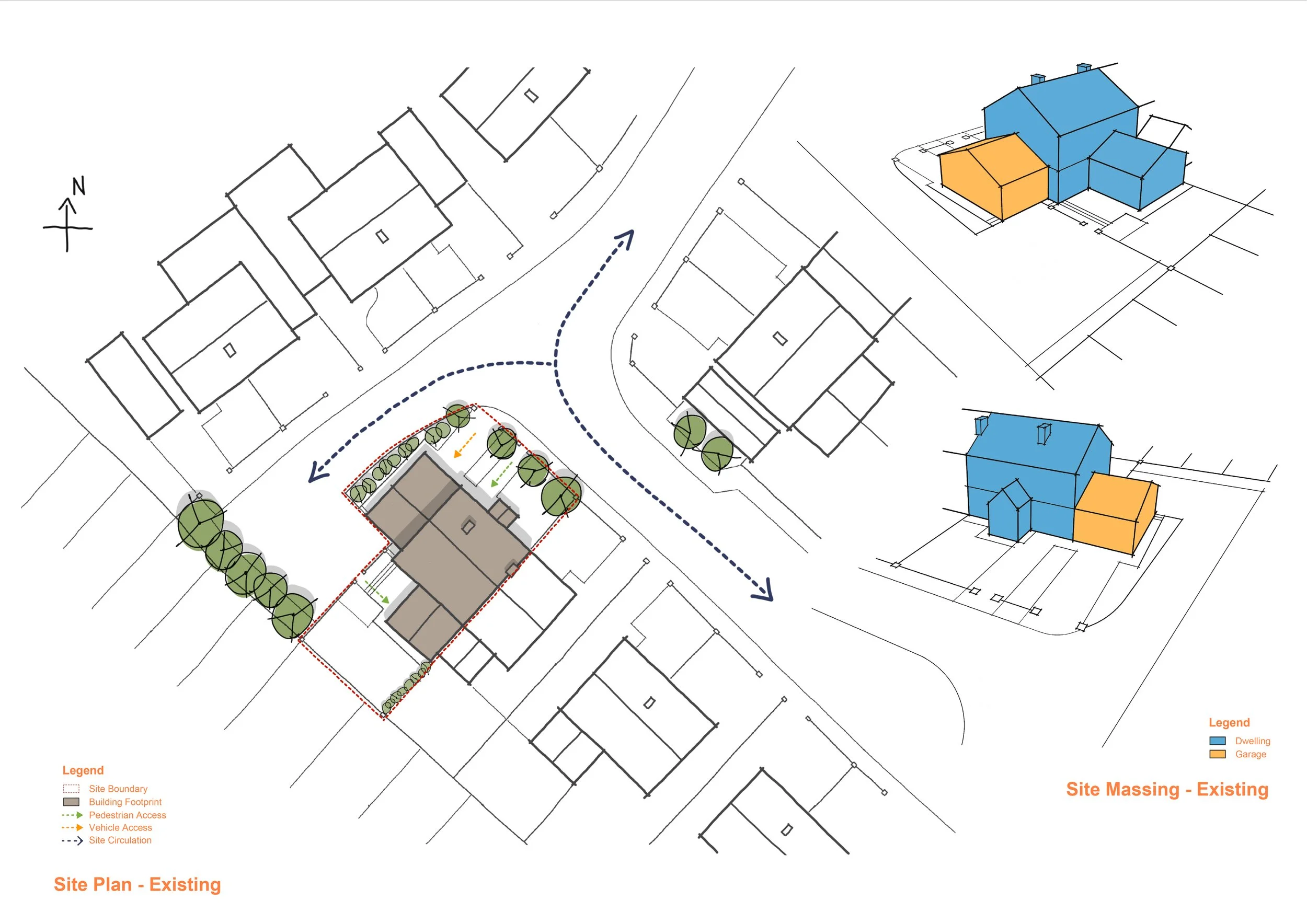 Existing Site Plan and Massing