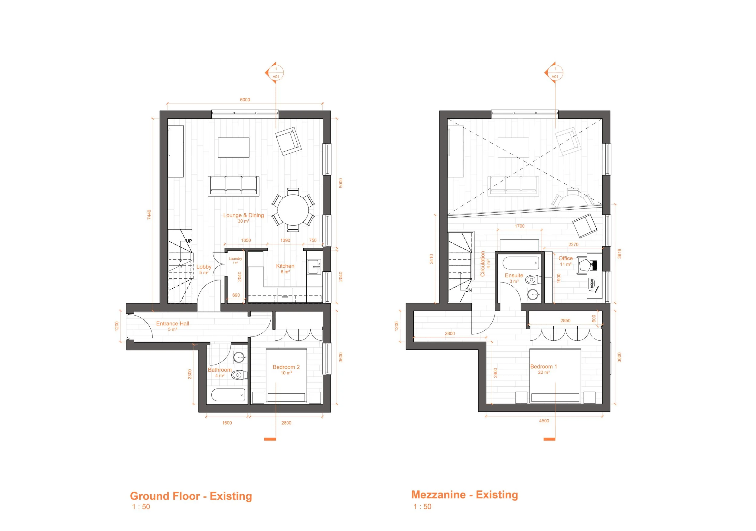 Existing apartment floor plans