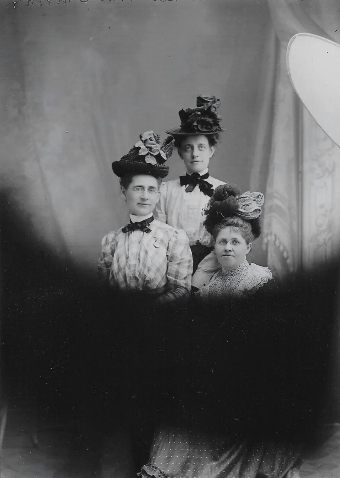 Isabella Pratt Rendall, first owner, with unknown friends, circa 1890s.