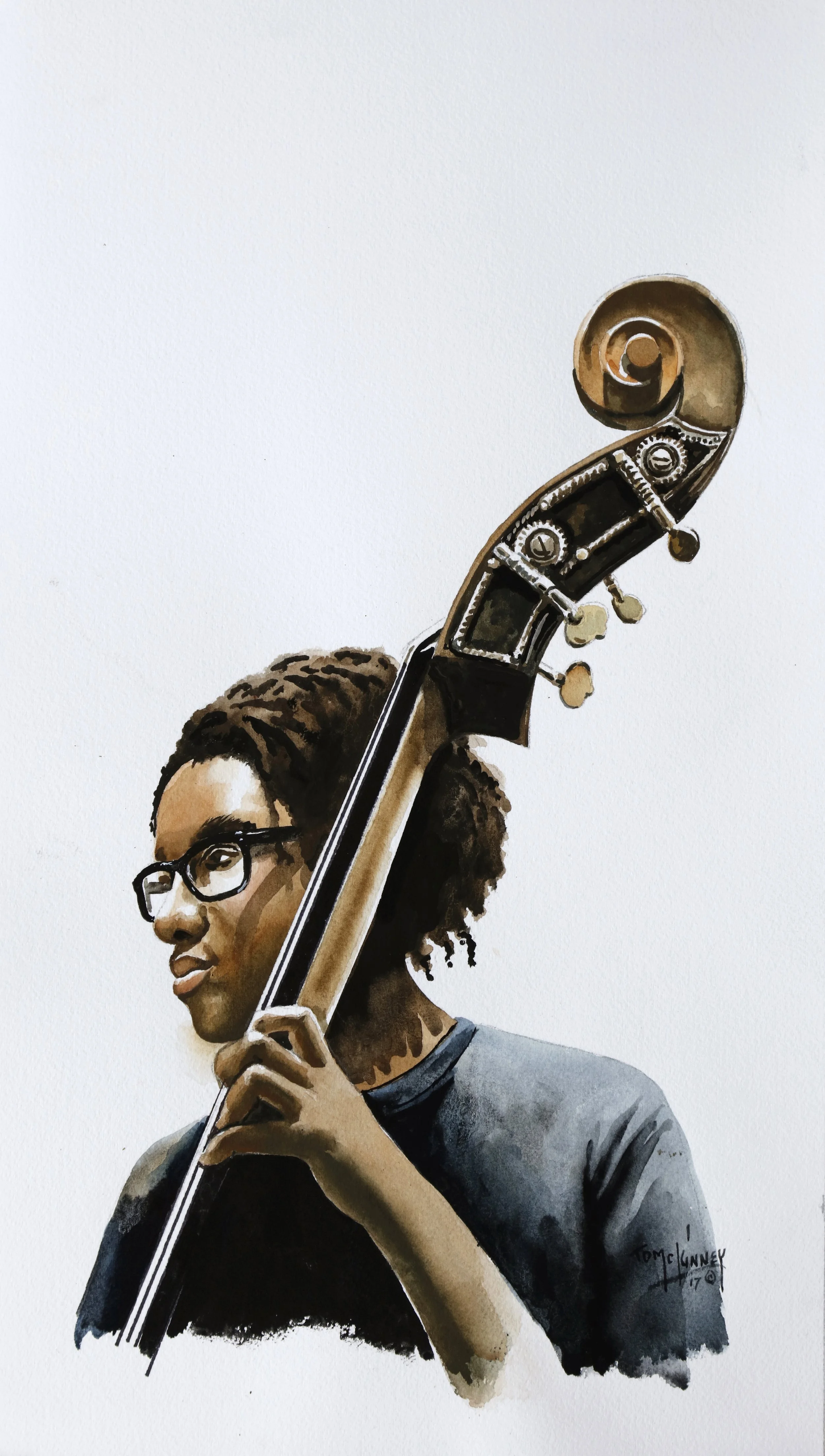 Young Bassist