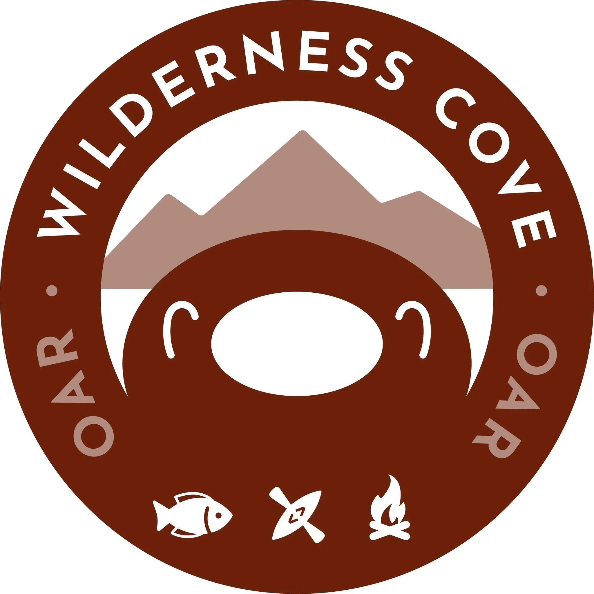 Circular logo with mountains and campfire, surrounded by the words 'Wilderness Discovery' and 'Adventure Club'.