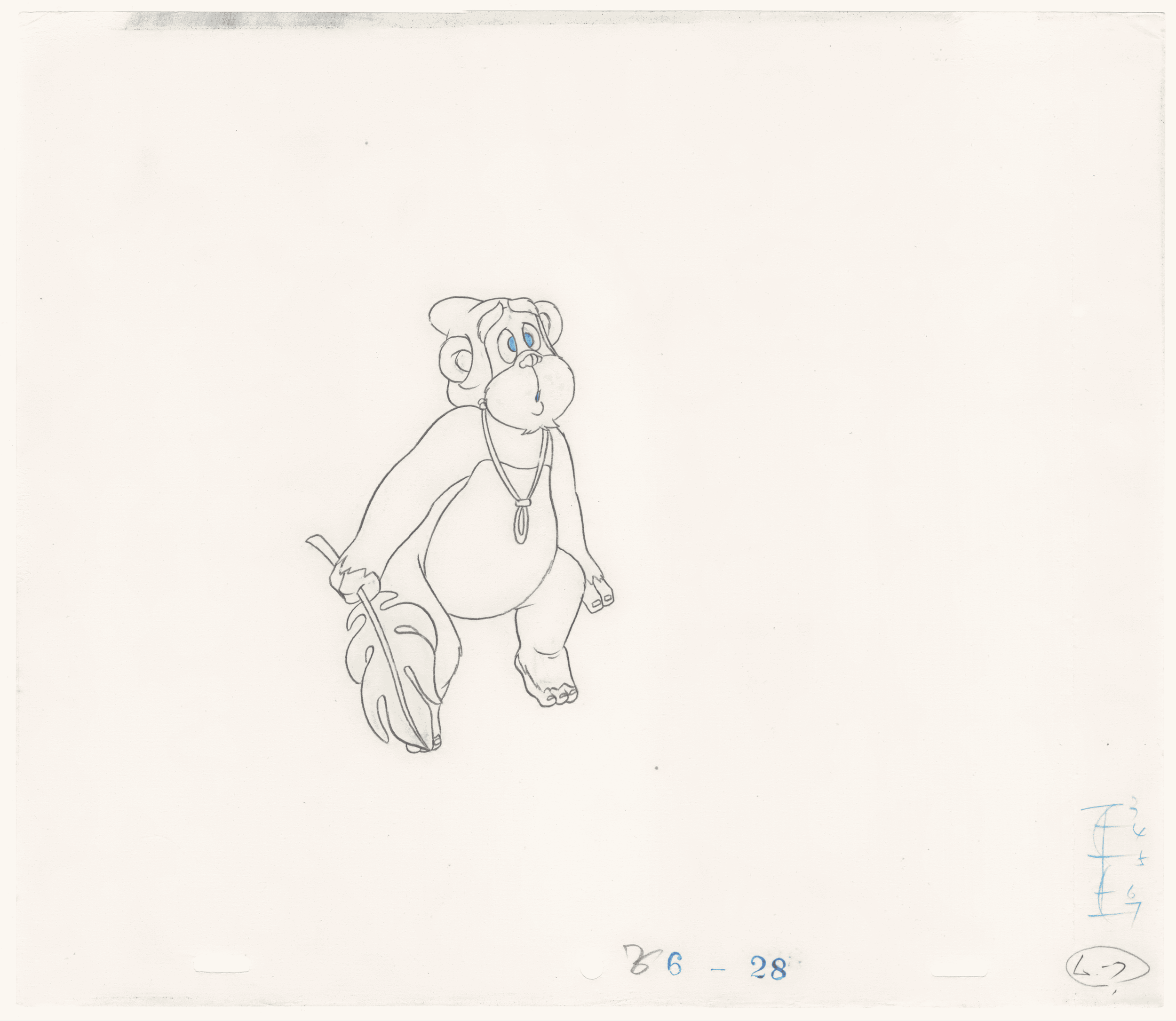 Widdle "Willy" Warrick Production Drawing