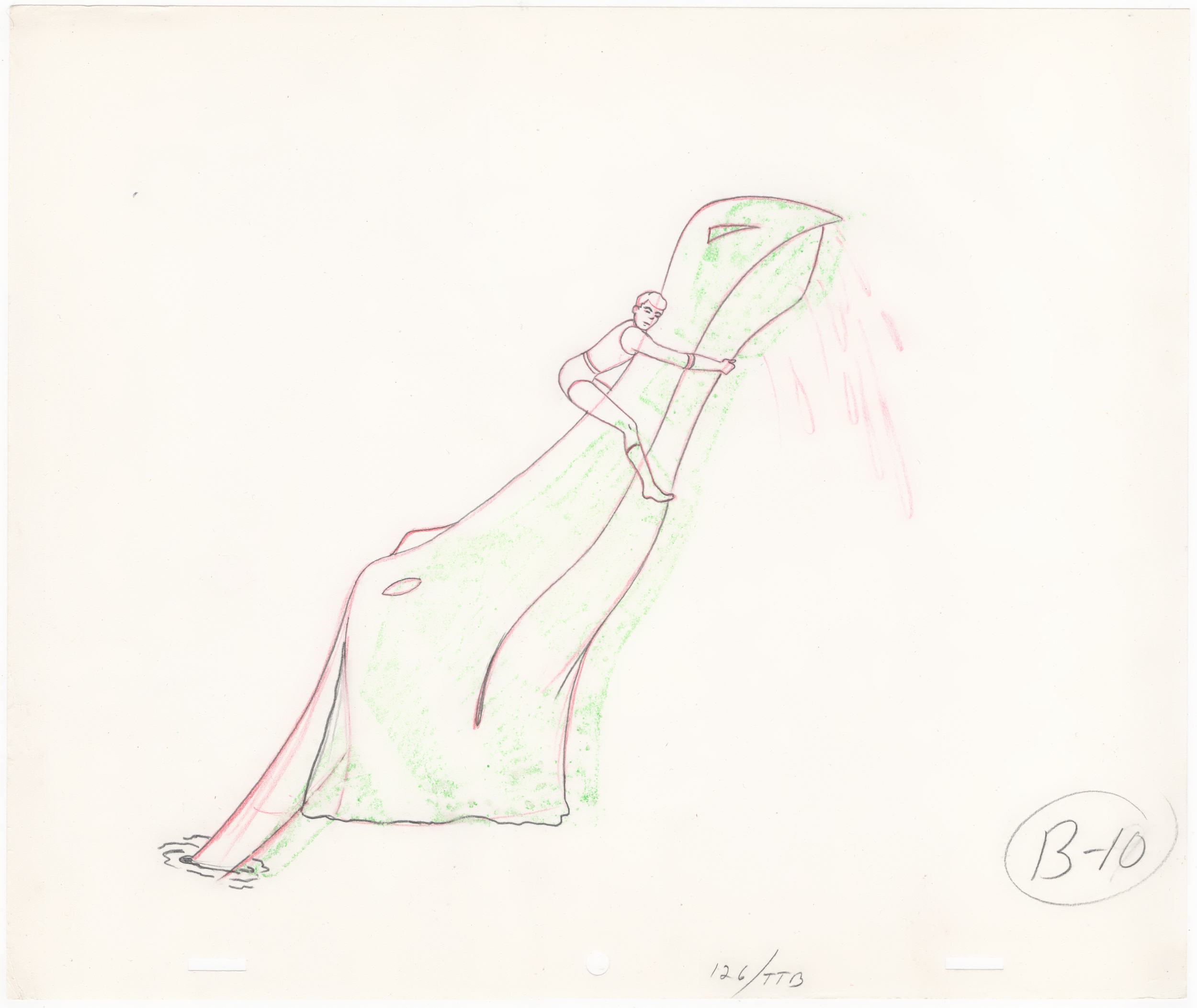 Aqualad Production Drawing (B-10)