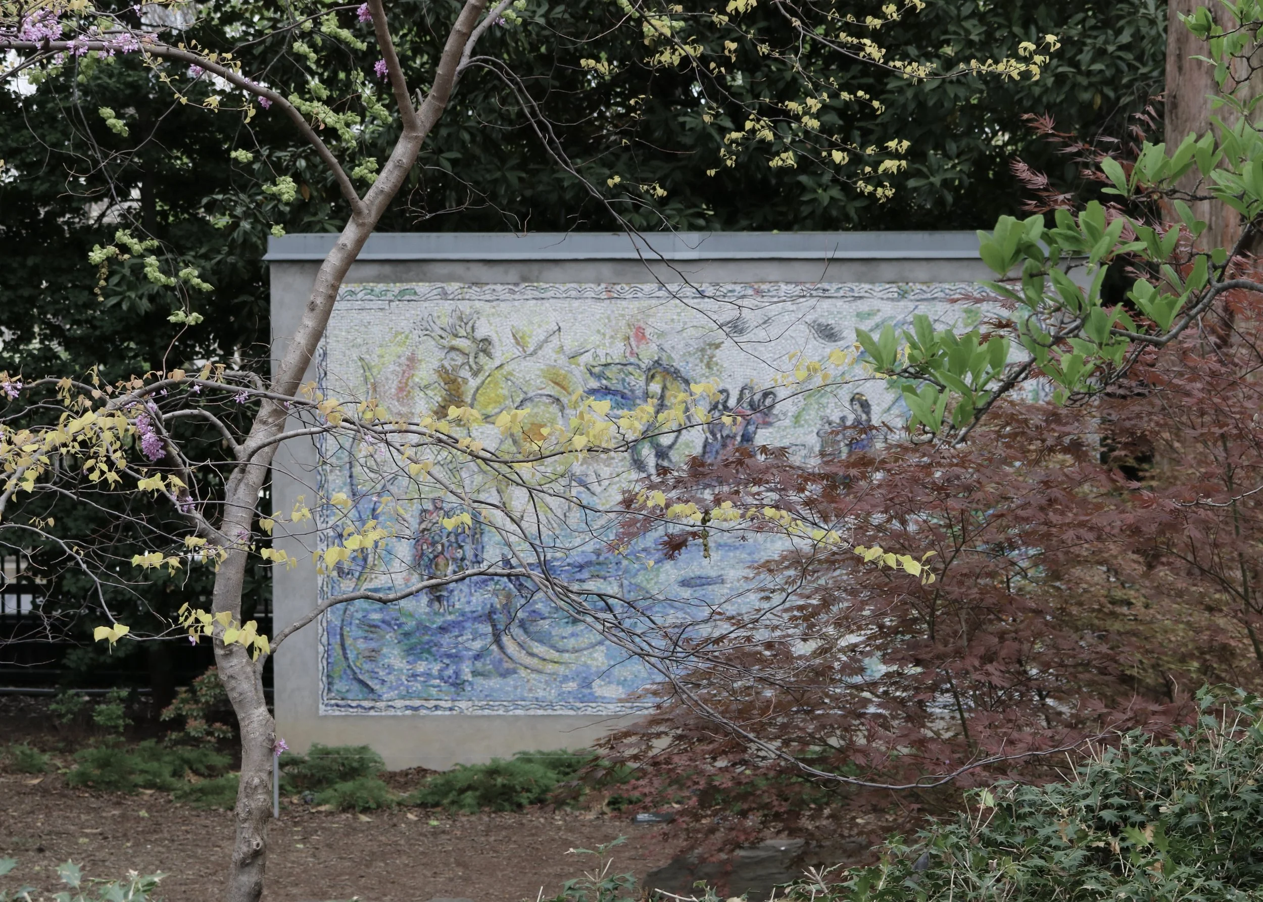 Chagall's Orphée in the Sculpture Garden, 2025, digital