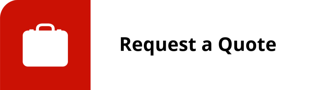 A graphic with a red background on the left side and white on the right that has a briefcase icon and the text 'Request a Quote'.