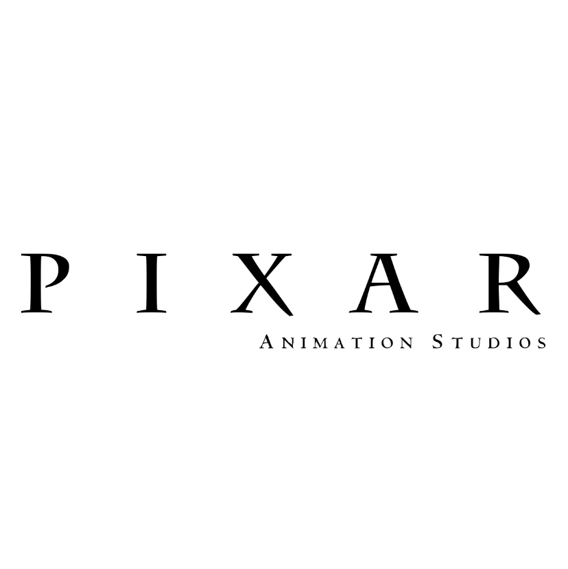 Pixar Animation Studios logo in black text on a white background.