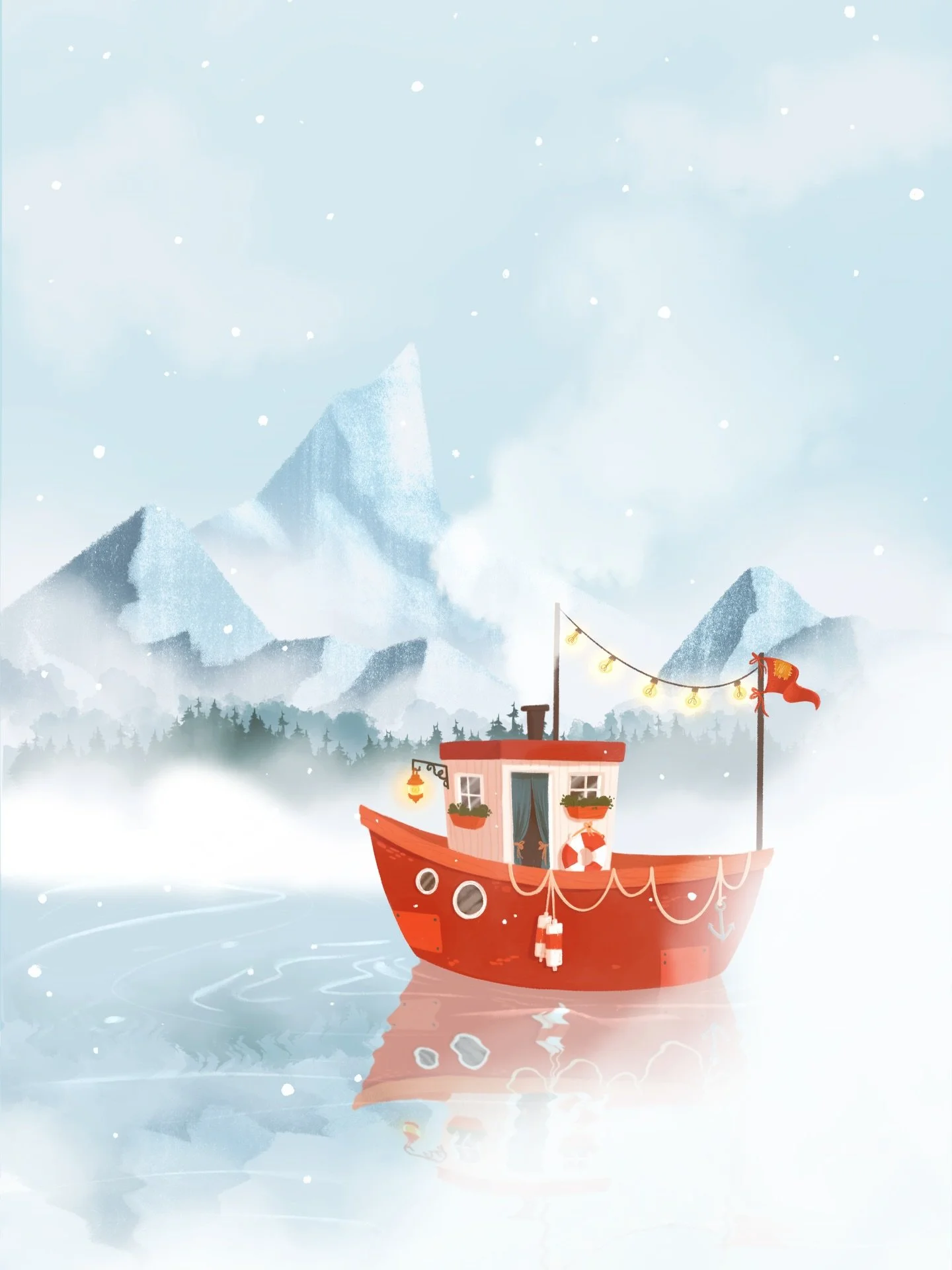 I redrew an illustration I made back in 2022, and it made me a little emotional 💛

At the time, I remember being proud of it&hellip; but also unsure. I knew what I wanted my style to look like &mdash; my hand just wasn&rsquo;t there yet.✏️

Looking 