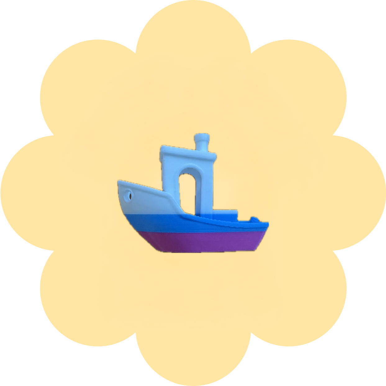 TRI-COLOR BOAT