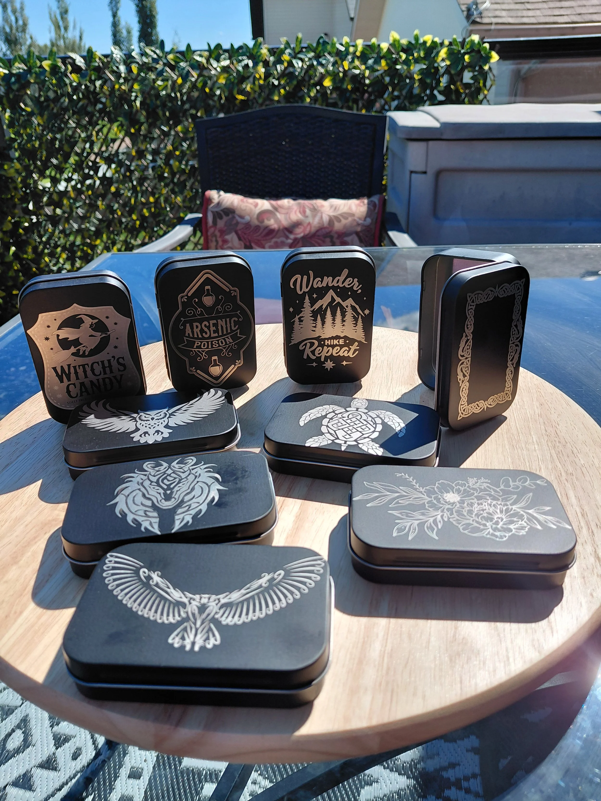 Aluminum Engraved Storage Container