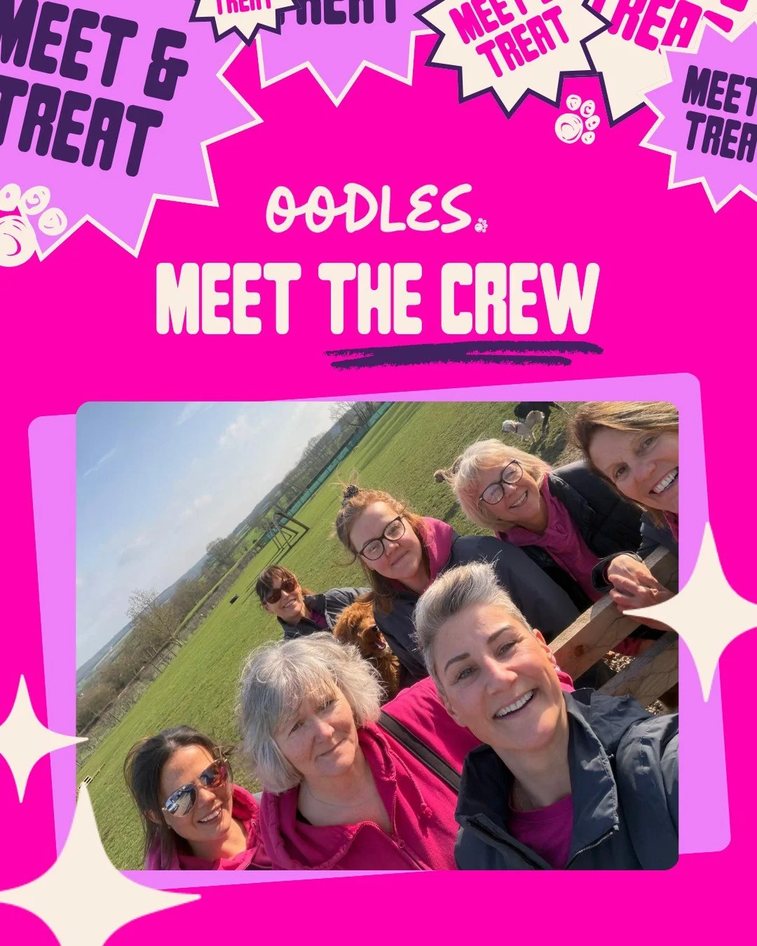 Meet the women behind the wagging tails!

The Oodles team will be at the Meet &amp; Treat Pawty to chat, cuddle pups and answer ALL your playdate questions.

Come say hi!
~ Register now to secure your Pawty Bag 

#OodlesMeetAndTreat #OodlesPawty #Ood