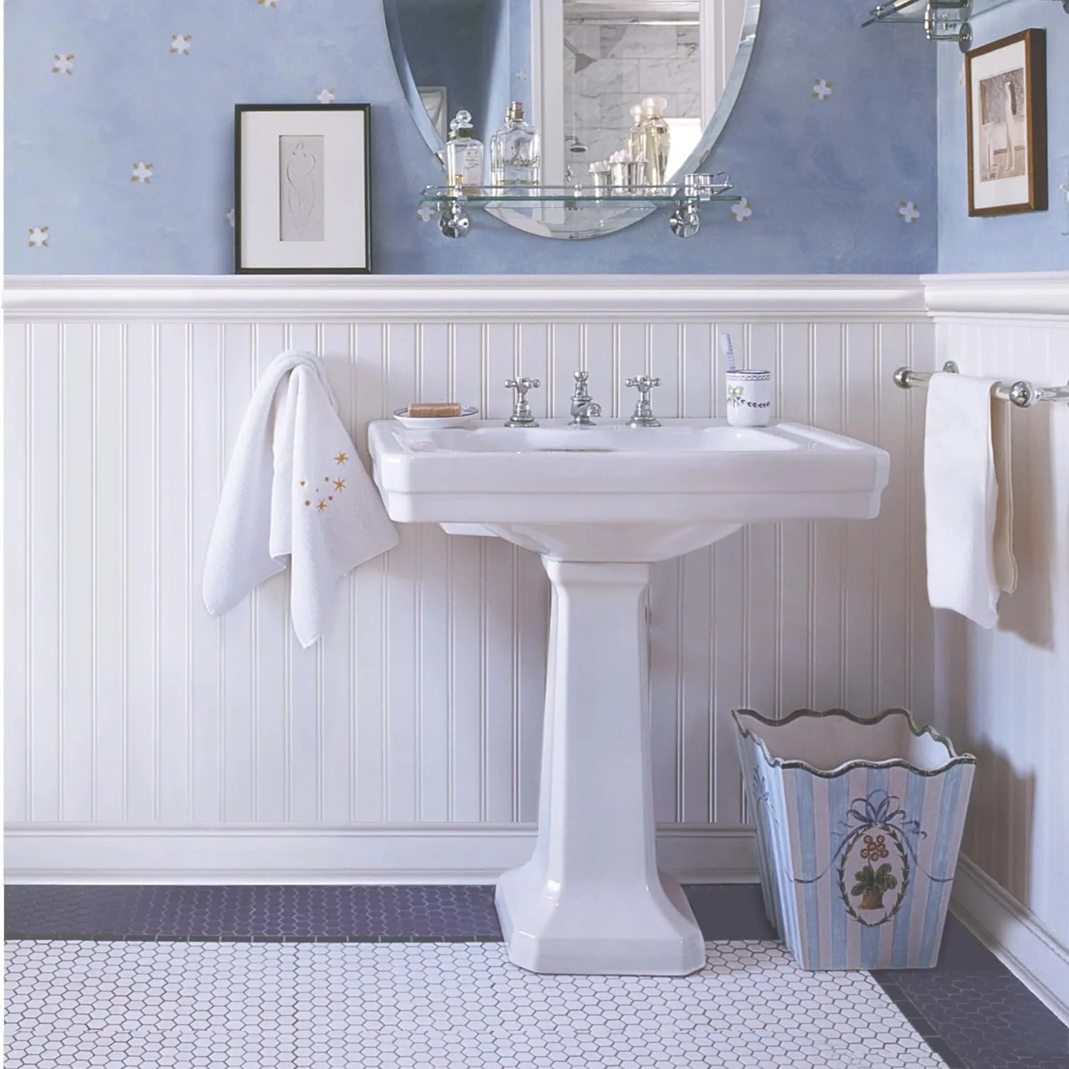 PVC Wall Panels - 3 Foot Accent Wall Panels Reversible for Interior Wall Decor, Easy to Install Wainscoting Panels for Wall Home Decor - Home Improvement White PVC Panels for Walls (6 Piece)