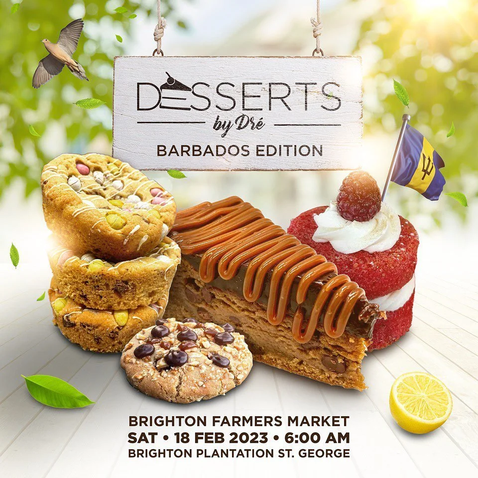 @dessertsbydre is bringing the sweet talent to #barbados and @brightonfarmersmarket &hellip; Feb 18th 6am. I hope ya&rsquo;ll ready for this.

#designer #sweetooth #pennylane #independentliverpool #photoshop