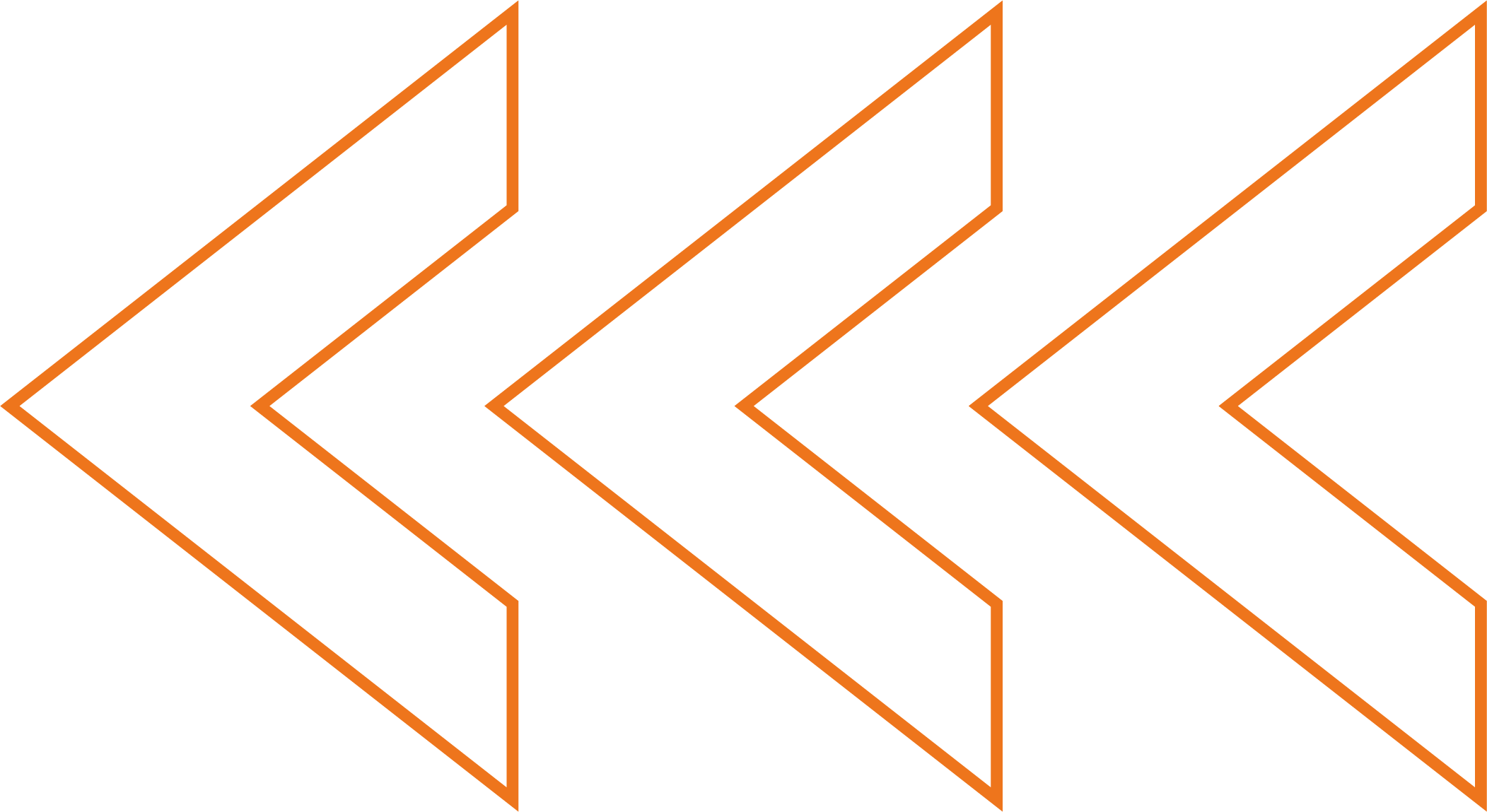 Mehrere große Pfeile in orange auf schwarzem Hintergrund, die nach rechts zeigen.