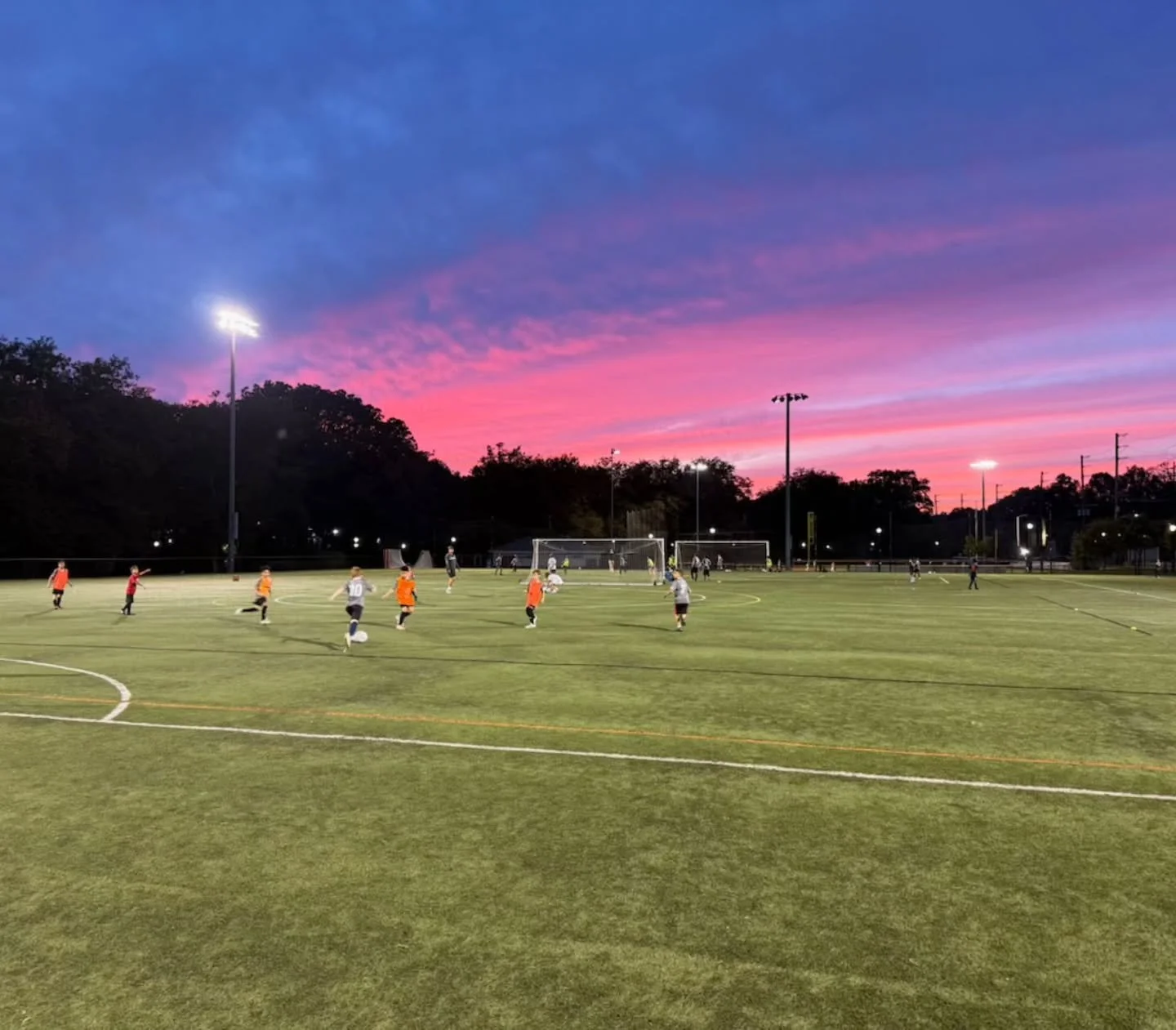 It's a beautiful night for soccer!