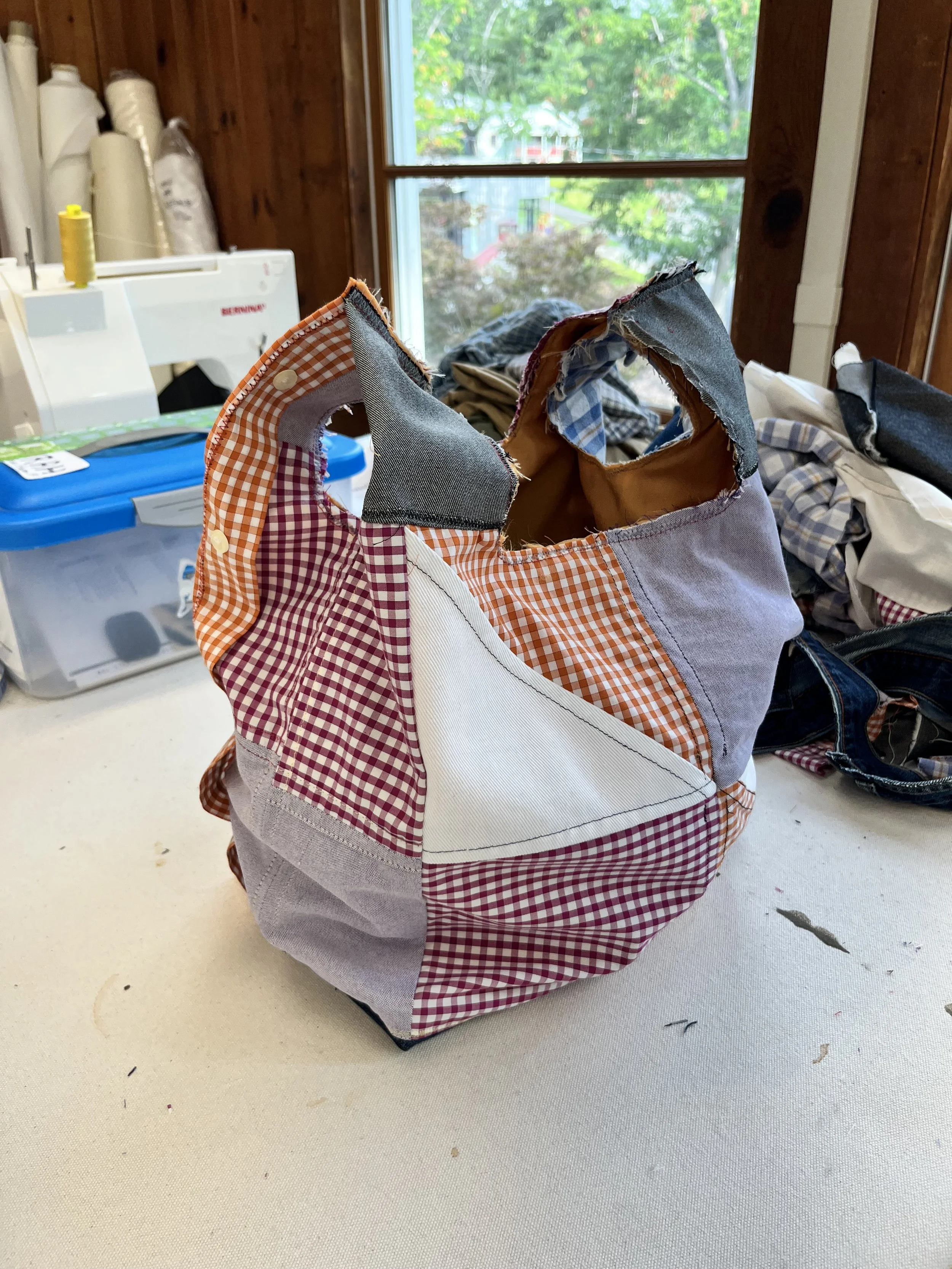 Scrap Bag, 2025. Upcycled clothes. Aprox. 16 x 12 x 4 in.