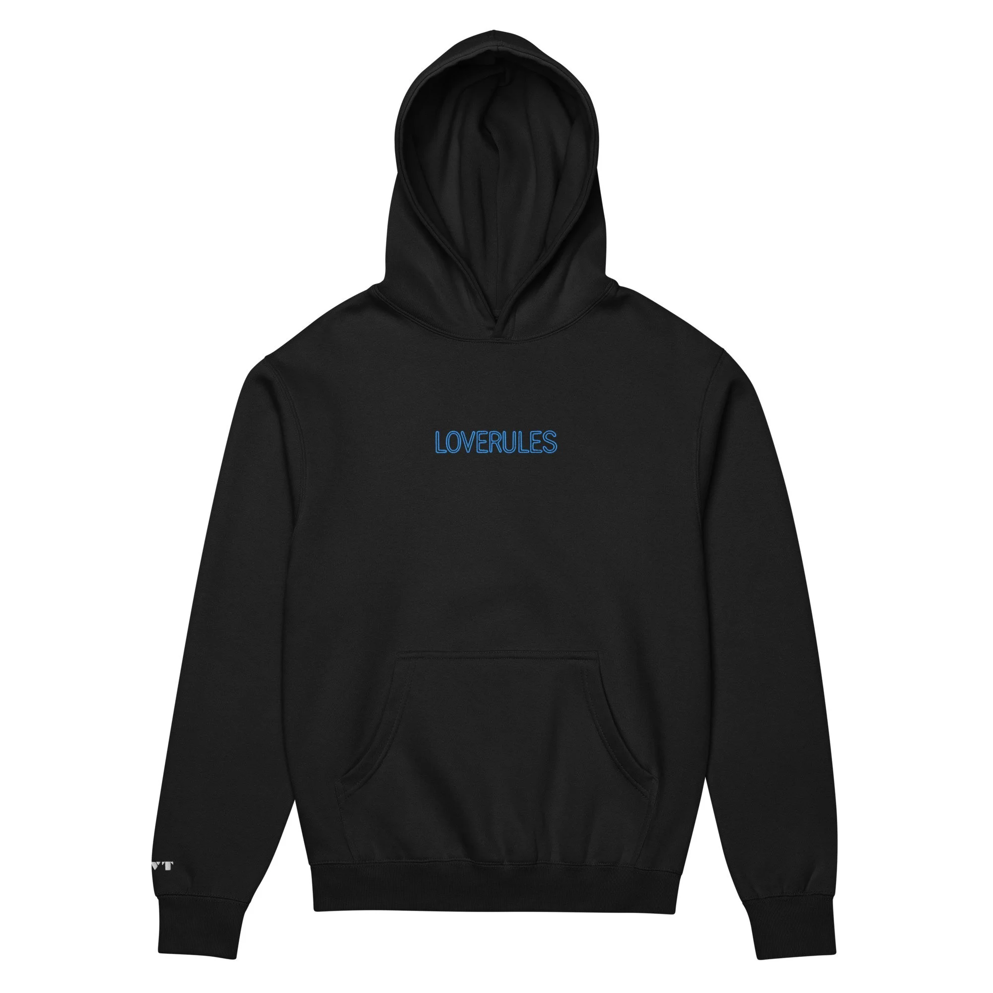 'LOVERULES' Embroidered Hoodie