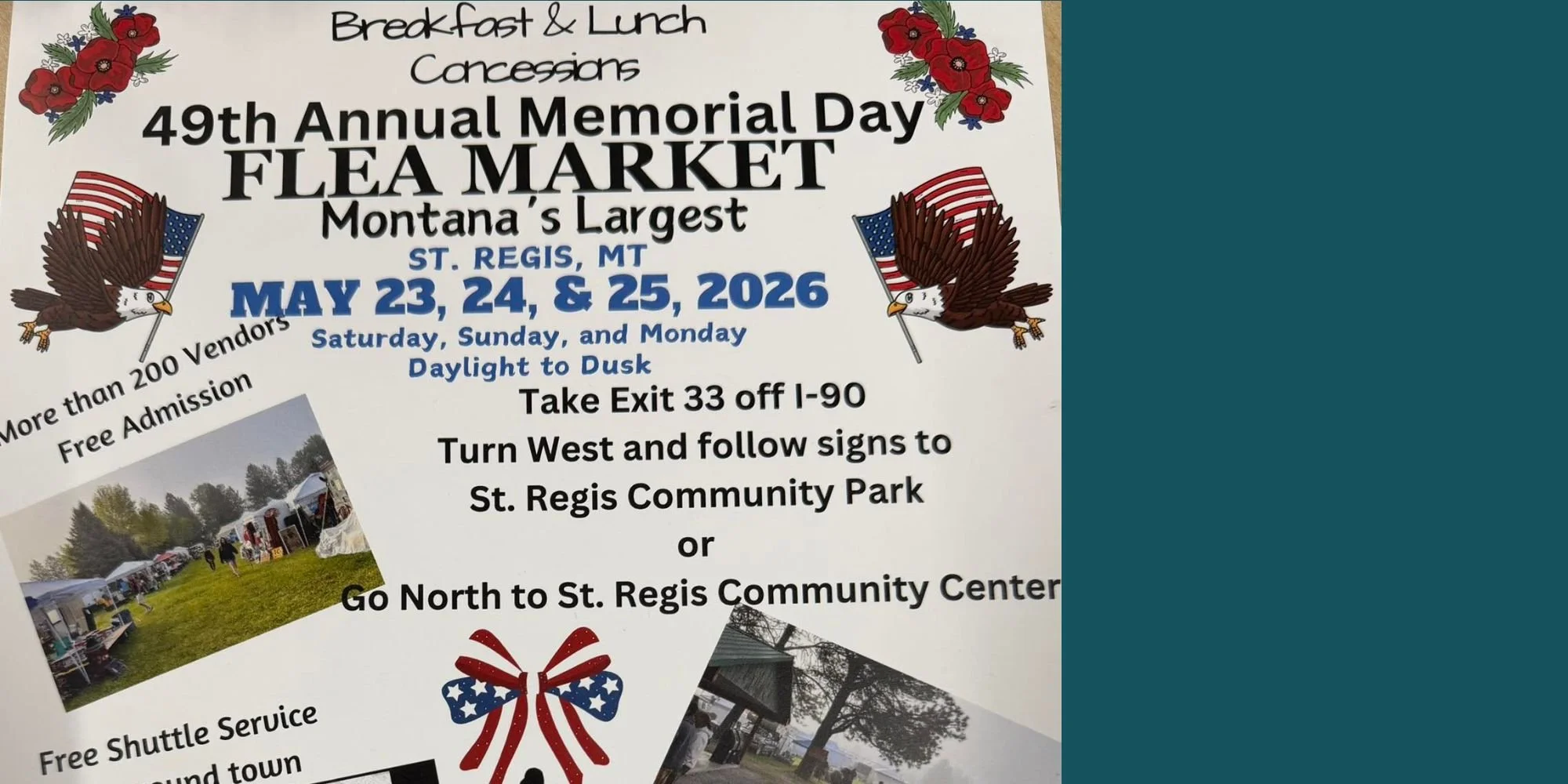 St. Regis Flea Market ~ 47th Annual Memorial Day Weekend Show