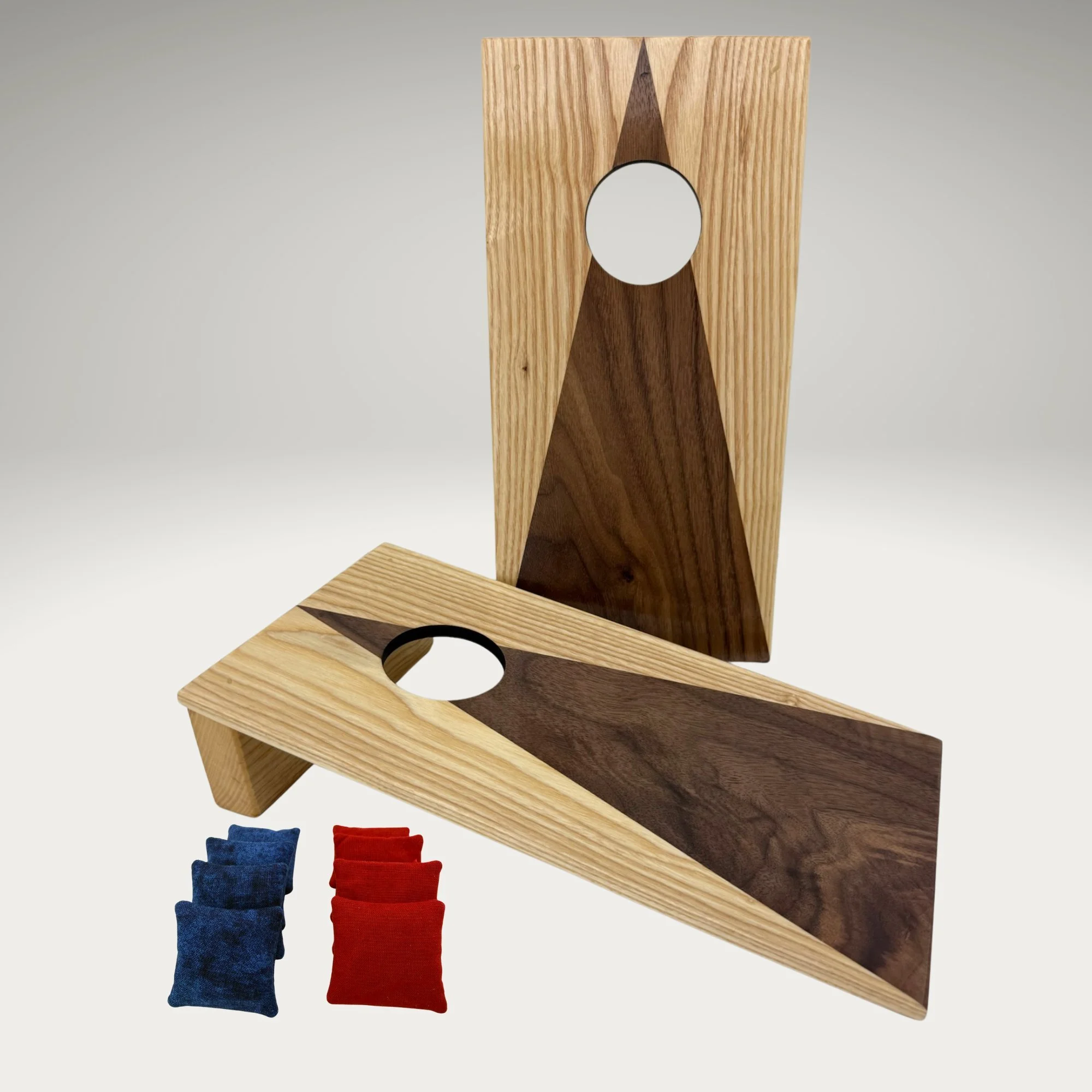 Tabletop Mini Cornhole: Ash & Walnut