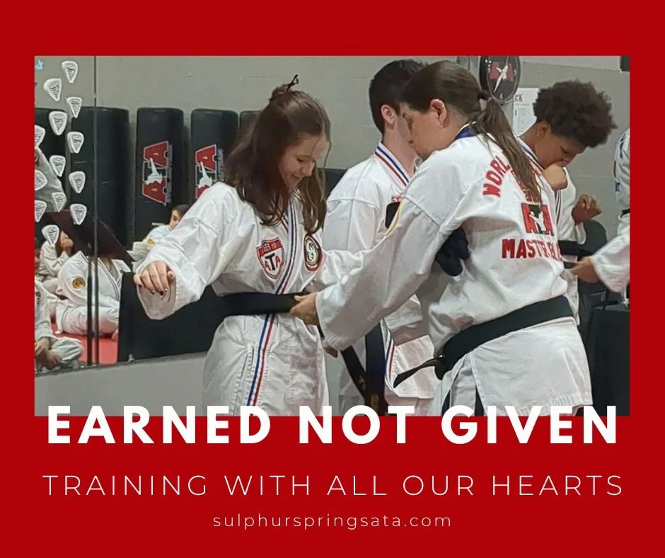 💘 Confidence is earned, not given.
Every belt at Sulphur Springs ATA Martial Arts is earned through effort, focus, and perseverance. As students grow in skill, their confidence grows right along with them.