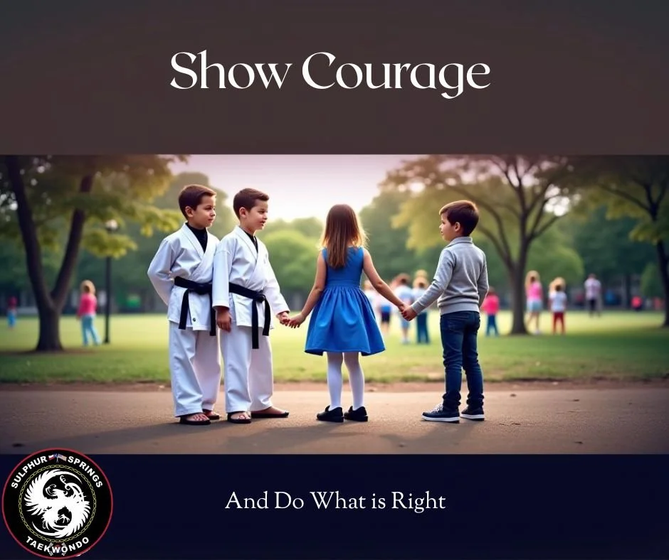 Doing the right thing isn&rsquo;t always easy&mdash;especially when it&rsquo;s unpopular.

Martial arts teaches students courage under pressure. On the mat, students learn to stand tall, stay calm, and make good choices even when they&rsquo;re uncomf