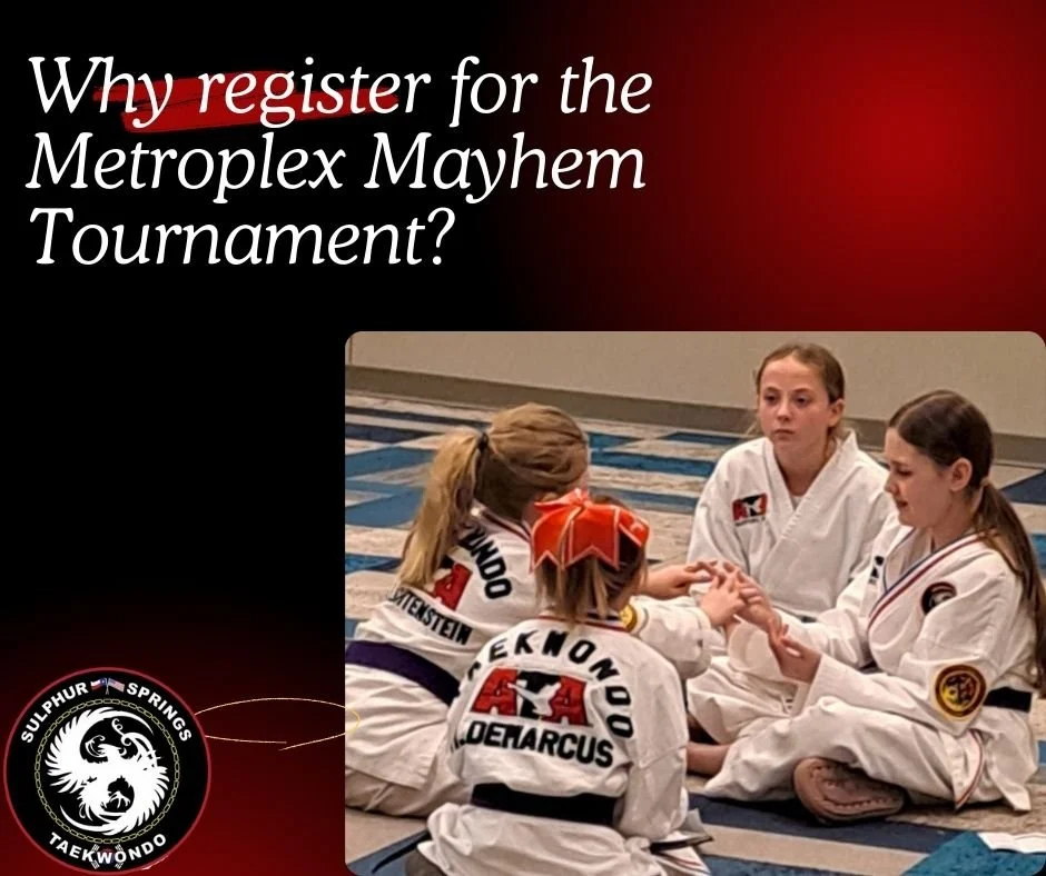 Tournaments like the Metroplex Mayhem helps students see they&rsquo;re part of the larger ATA family.
They&rsquo;ll cheer for teammates and represent Sulphur Springs ATA Martial Arts with pride.

📅 February 28
👉 Register in the app or online:
https