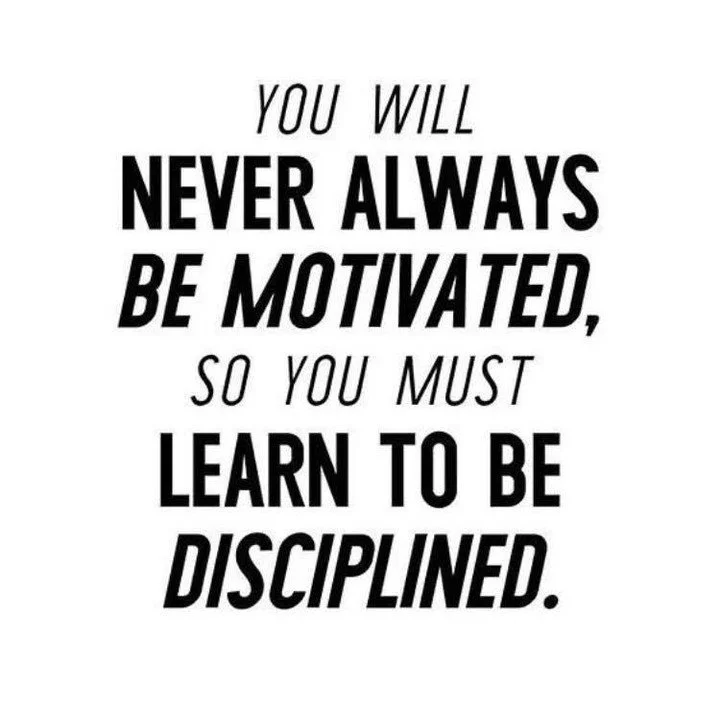 Discipline is to obey what is right.