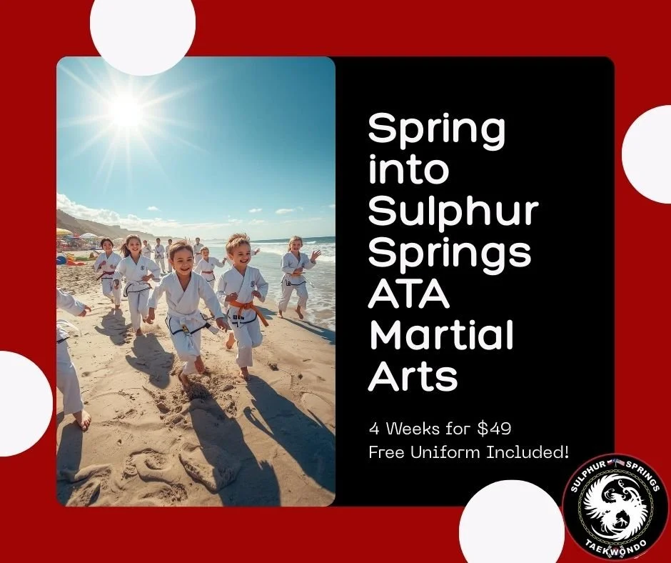 🌸 Spring Break is here! 🌸 While your kids are enjoying their time off, it&rsquo;s the perfect opportunity to plan for something that will boost their confidence long after the break ends.

At Sulphur Springs ATA Martial Arts, students learn to beli