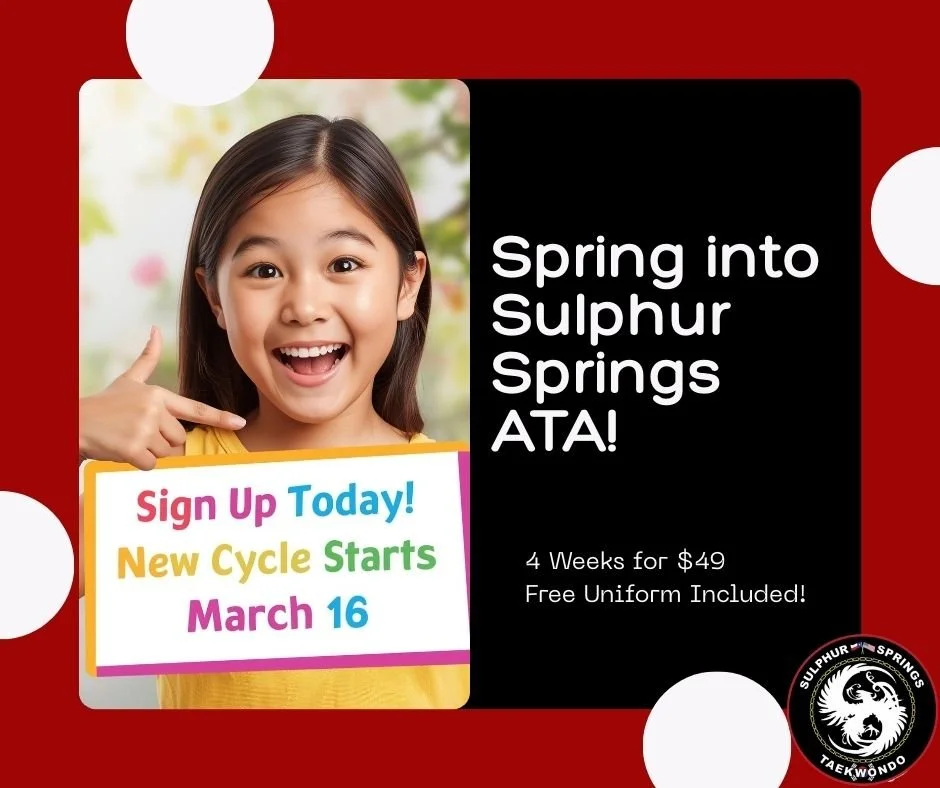 Spring Break is winding down&hellip; and that means it&rsquo;s time to get back into a strong routine! 💪🌸

If you&rsquo;ve been thinking about martial arts for your child, this is the moment to take action. Our next program cycle at Sulphur Springs