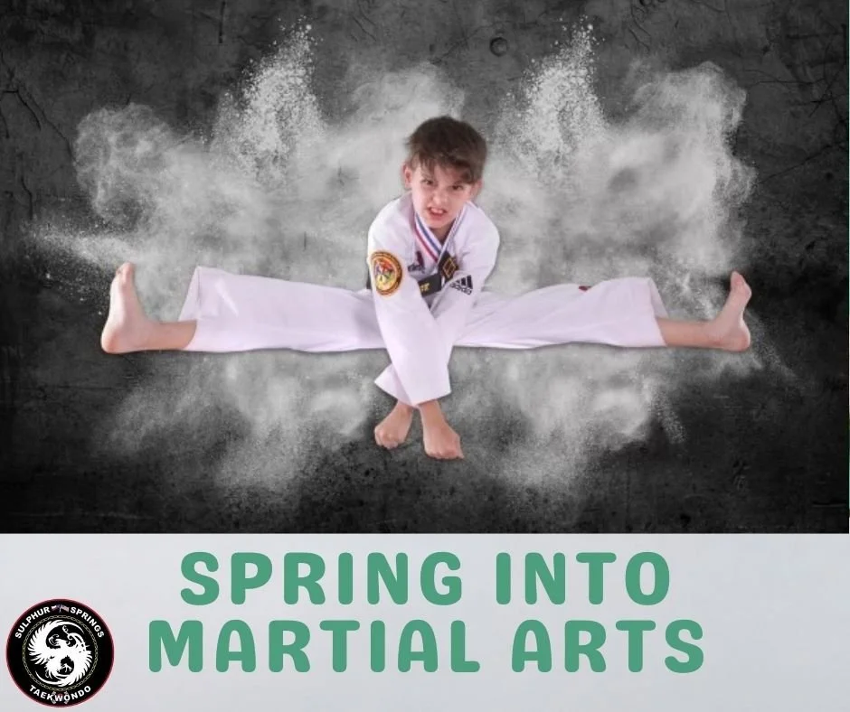 Spring is the perfect time to set new goals&mdash;and achieve them. 🌼
Martial arts teaches kids how to work toward success one step at a time.

🌷 Spring Offer:
4 Weeks for $49 + FREE uniform

👉 www.sulphurspringsata.com
 | 📞 903-243-8767
