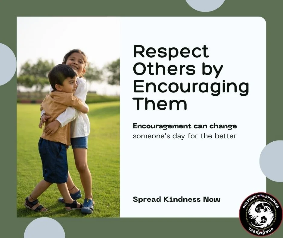 💙 Respect means more than good manners&mdash;it means lifting others up.

One encouraging word can make all the difference. At Sulphur Springs ATA Martial Arts, students learn that true leaders don't tear others down&mdash;they inspire, encourage, a