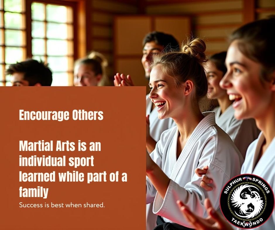 👏 The strongest students are often the biggest encouragers.

Martial arts teaches that everyone grows at a different pace. Instead of comparing ourselves to others, we learn to support our teammates every step of the way.

When students encourage ea