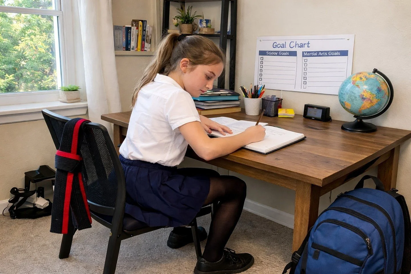 Goal-setting isn't just for the dojo! Our students learn to set academic goals, create plans, and follow through. These skills = school success. Try 4 weeks for $49 with FREE uniform. Call 903-243-8767 | www.sulphurspringsata.com