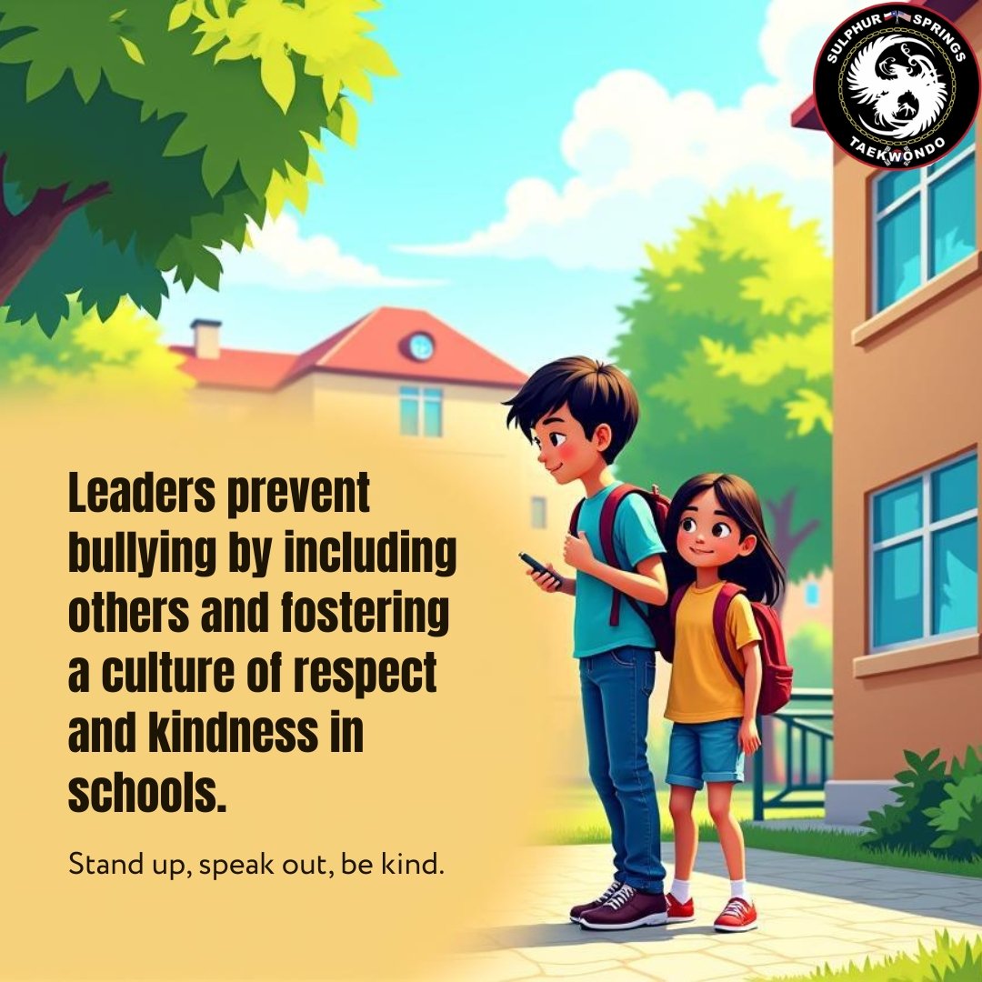 Confidence is one of the best tools for bully prevention.

Martial arts teaches awareness, confidence, respect, and how to respond appropriately in difficult situations.

Students who carry themselves with confidence are often less likely to become t