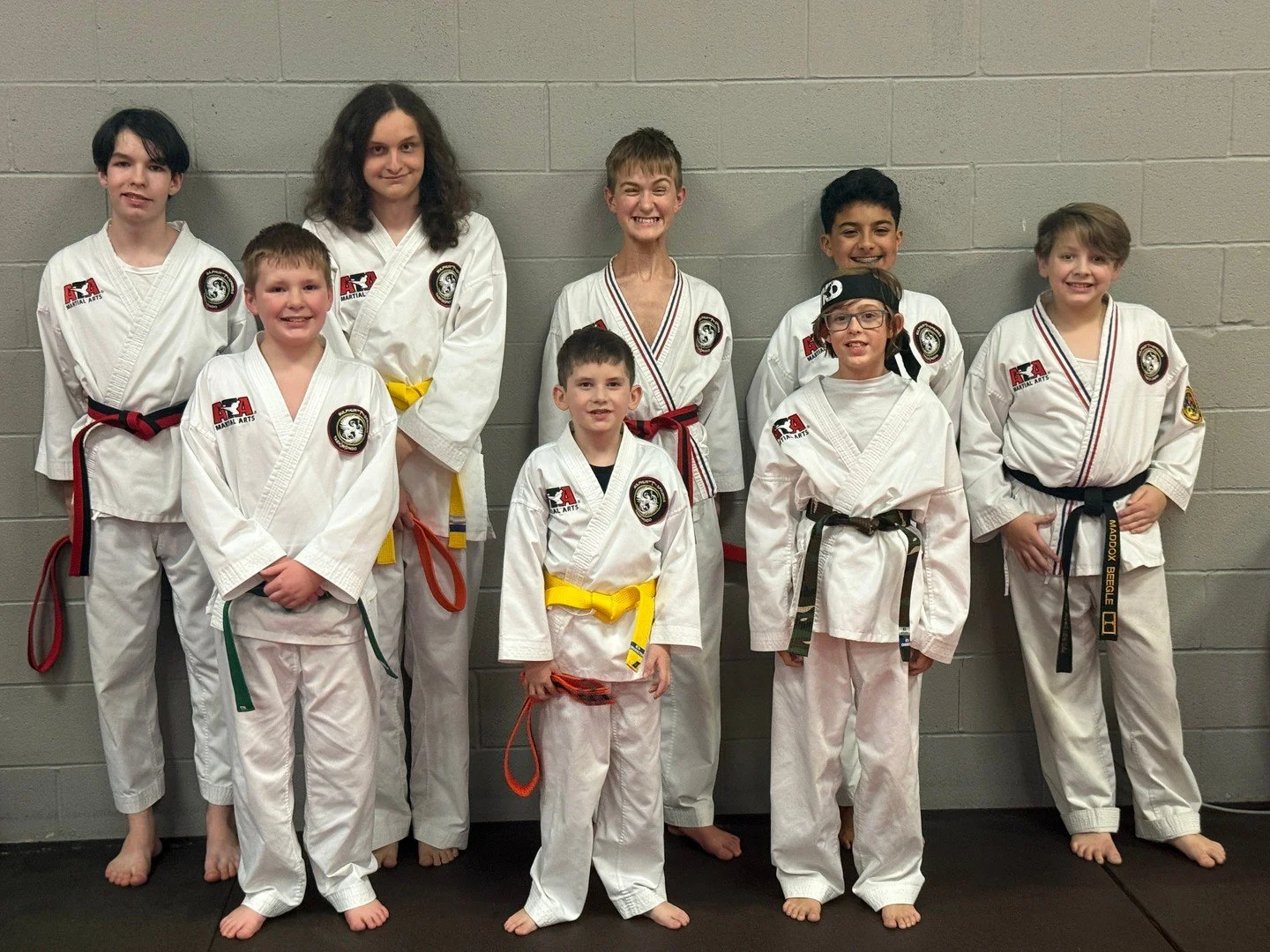 Martial Arts is more than kicking and punching. We teach life skills such as discipline, courtesy, and respect. Congratulations to these students who earned a character stripe for their hard work at home and school!
