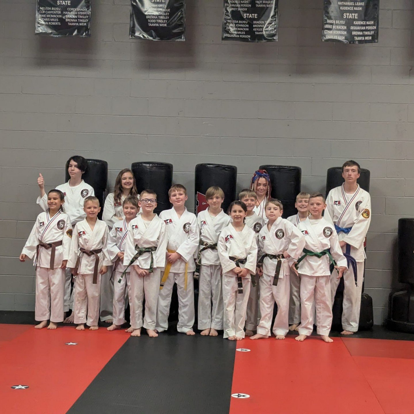 Even though martial arts is an individual journey, no one succeeds alone.

Students encourage teammates, celebrate victories, and help each other improve.

Learning to work together builds stronger friendships and helps students become better teammat