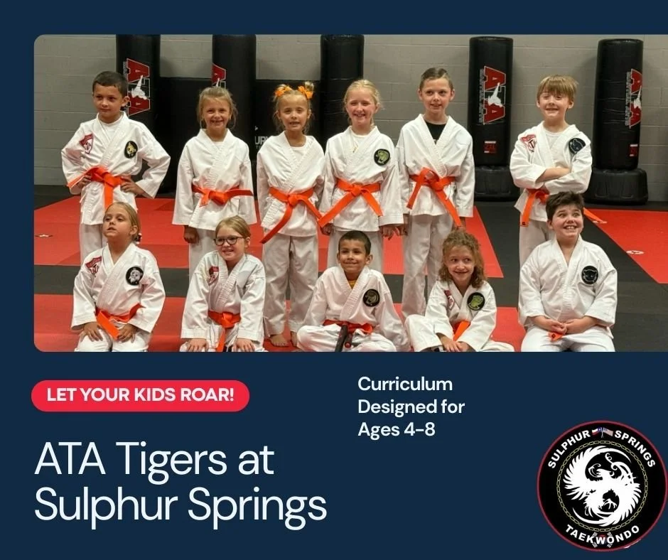 Does your 4-8 year old have ENDLESS energy? 🐯⚡
Channel it into something amazing at ATA Tigers!
✨ Focus &amp; self-control
✨ Confidence &amp; respect
✨ Fitness &amp; coordination
Age-specific classes: 4-5 &amp; 6-8 year olds
 sulphurspringsata.com
?