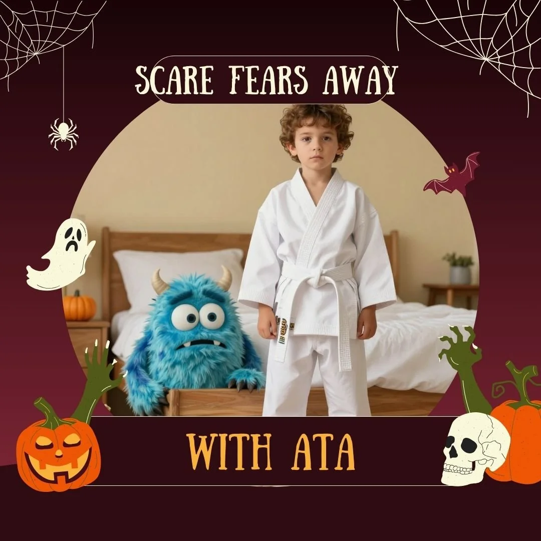 What scares your child more...

👹 Monsters under the bed?
Or raising their hand in class?

Real confidence doesn't come from pretending fear doesn't exist&mdash;it comes from learning to face it.

Martial arts teaches children that courage is built 