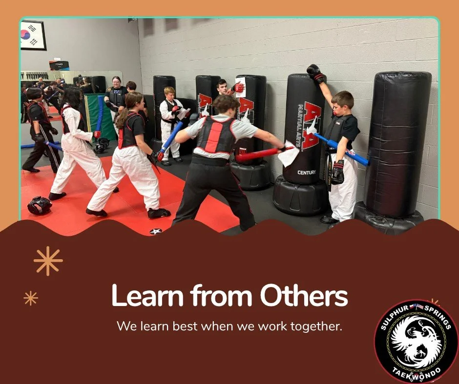 One of the fastest ways to grow is to learn from someone who has already walked the path before you.

At Sulphur Springs ATA Martial Arts, students are surrounded by instructors and higher belts who lead by example. They show that success isn't about