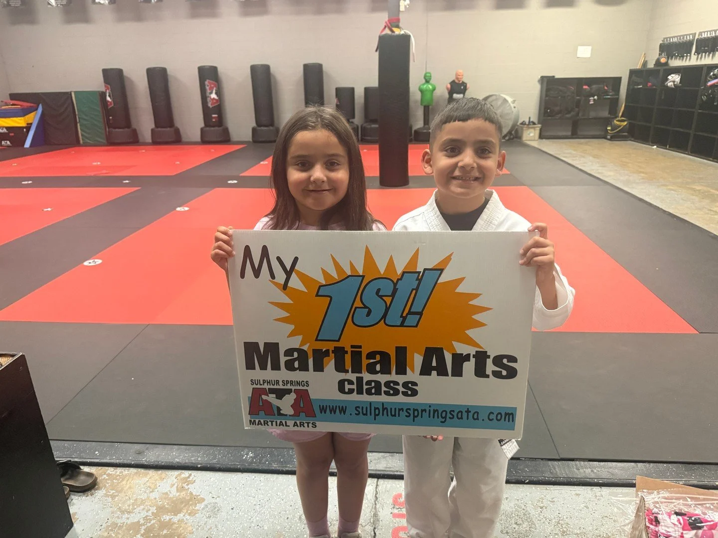 We are proud to welcome Adilyn and Fernando into our ATA family. Congrats on your first steps in the journey to black belt!