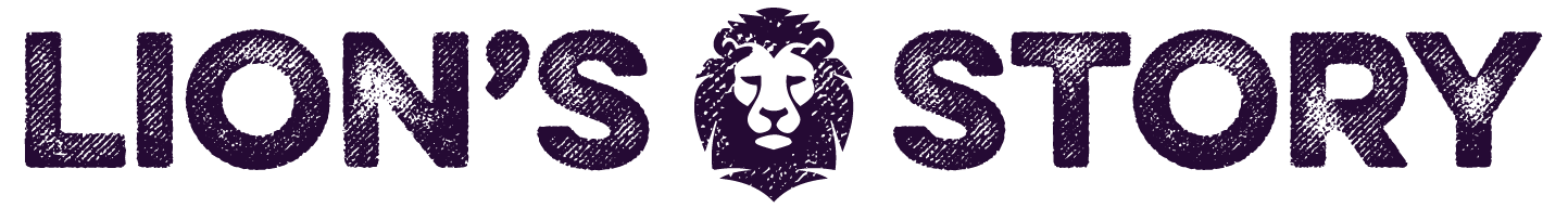 Lion's Story Logo -- icon of a Lion