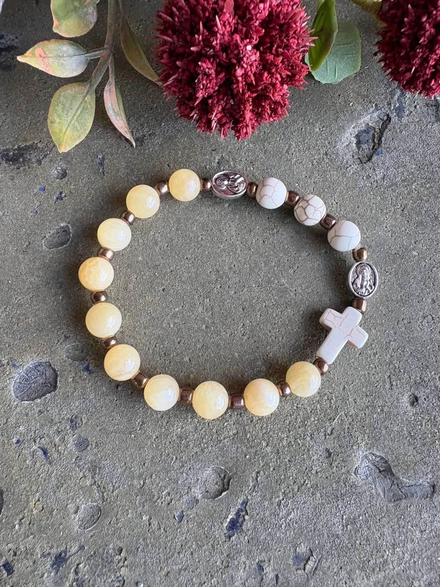 Rosary Bracelet - Maize.jpg