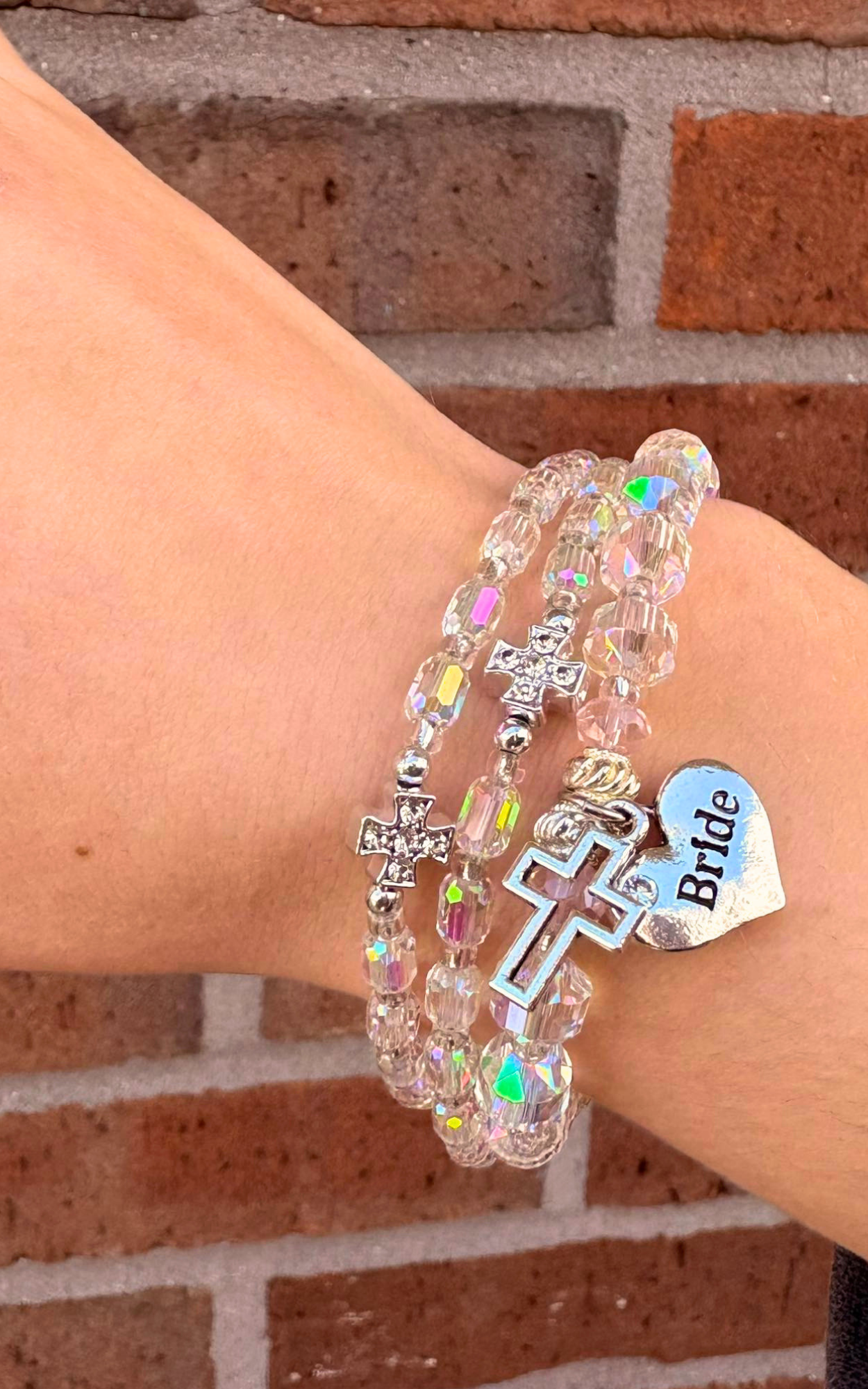 white-glass-bride-bracelet