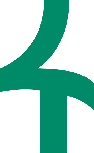 Close-up of a green curved shape on a black background.