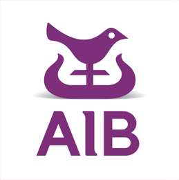 Purple logo of a bird standing on a snake with the letters 'AIB' beneath it.