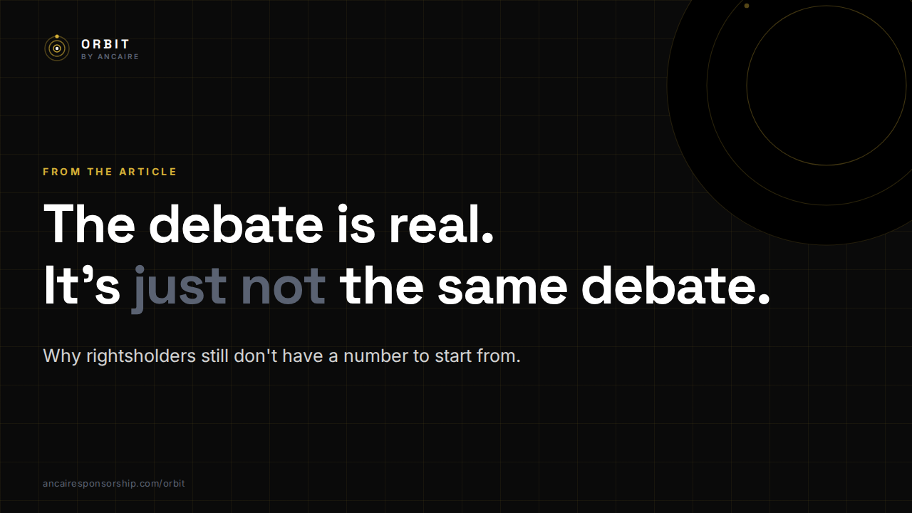 Why Nobody Can Agree on Sponsorship Pricing (And Why That's Not Actually the Problem)