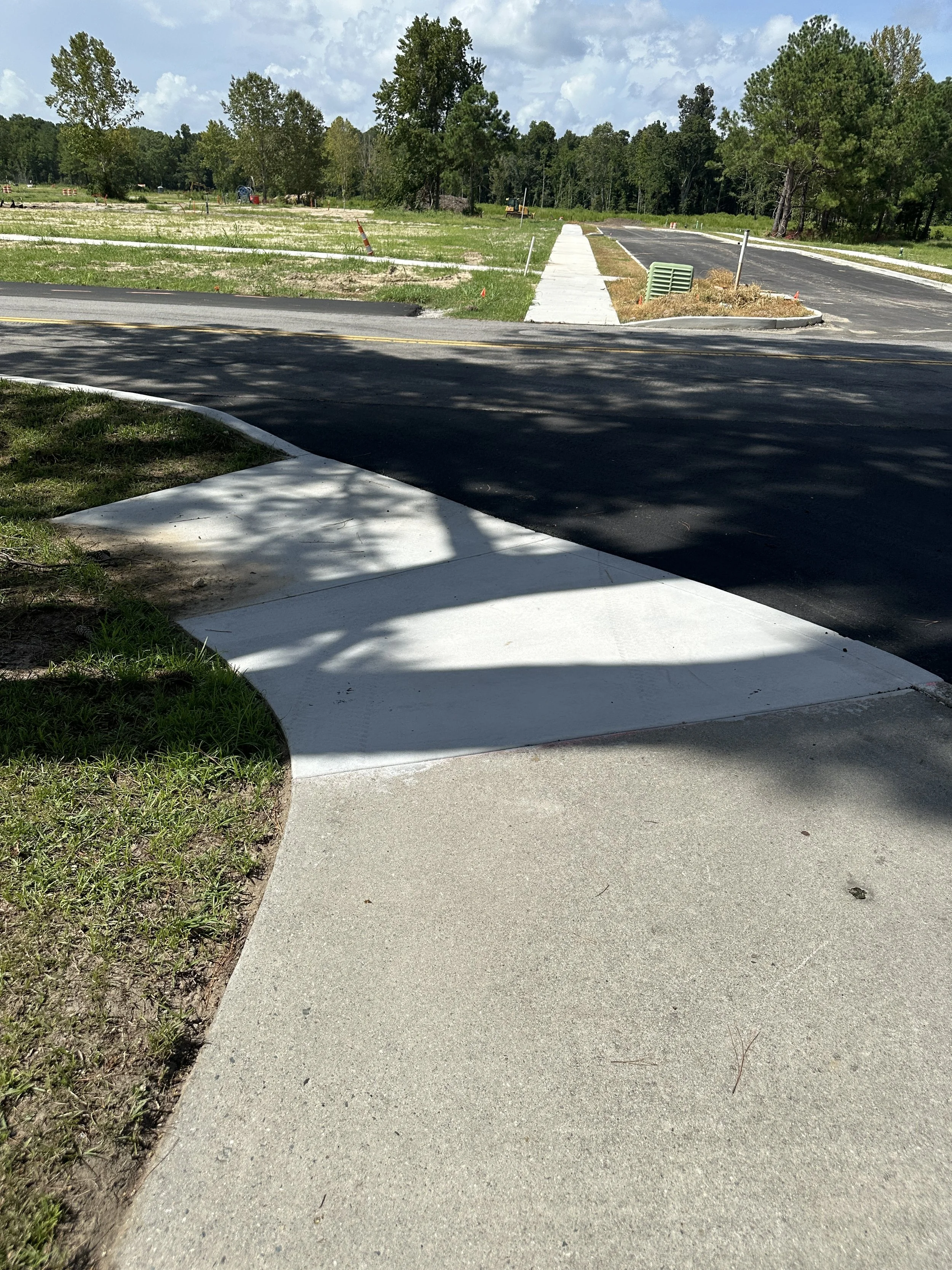 extending existing sidewalks to connect existing Habersham to new Pondcrest Phase across CHerokee Farms Road