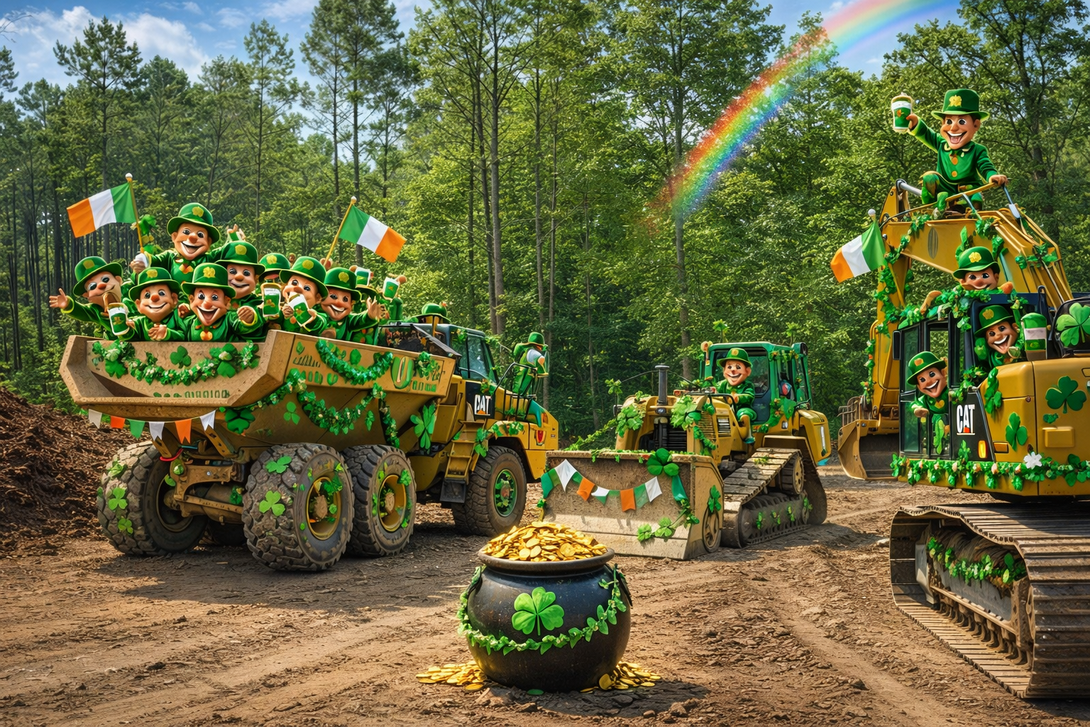 St. Patrick's Day Fun on Equipment