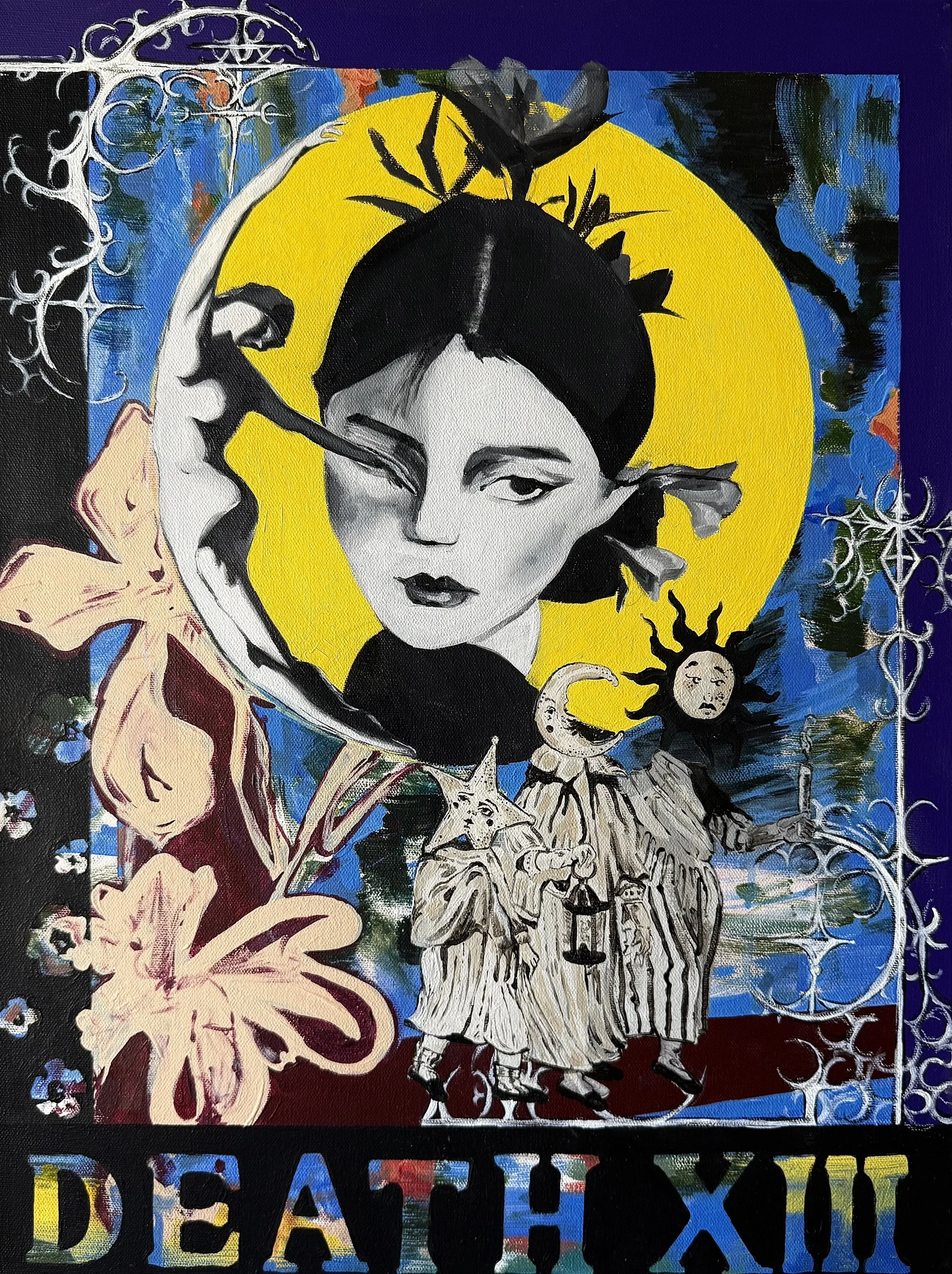 "Death 13"
acrylic & oil on canvas
18 x 24 in.